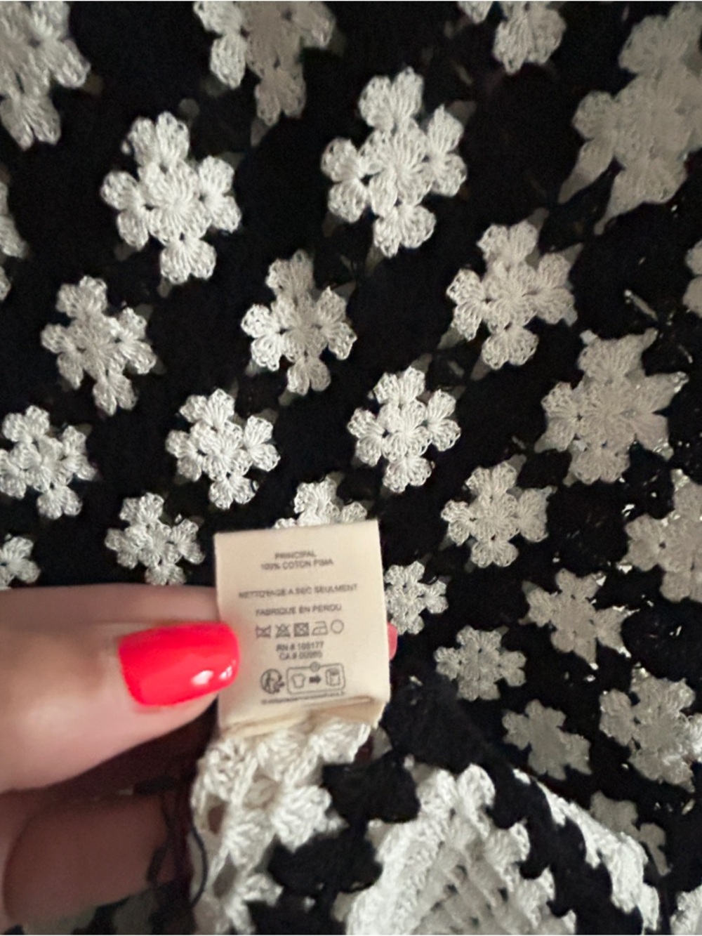 Ulla Johnson Black and White Crochet Maxi Dress - Picture 6 of 6